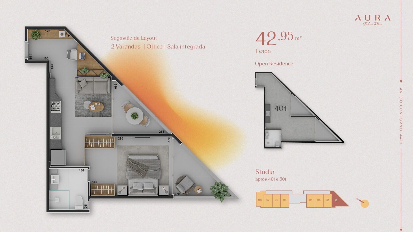 Aura Frederico Ribeiro - Studios Open Residences no Funcionários