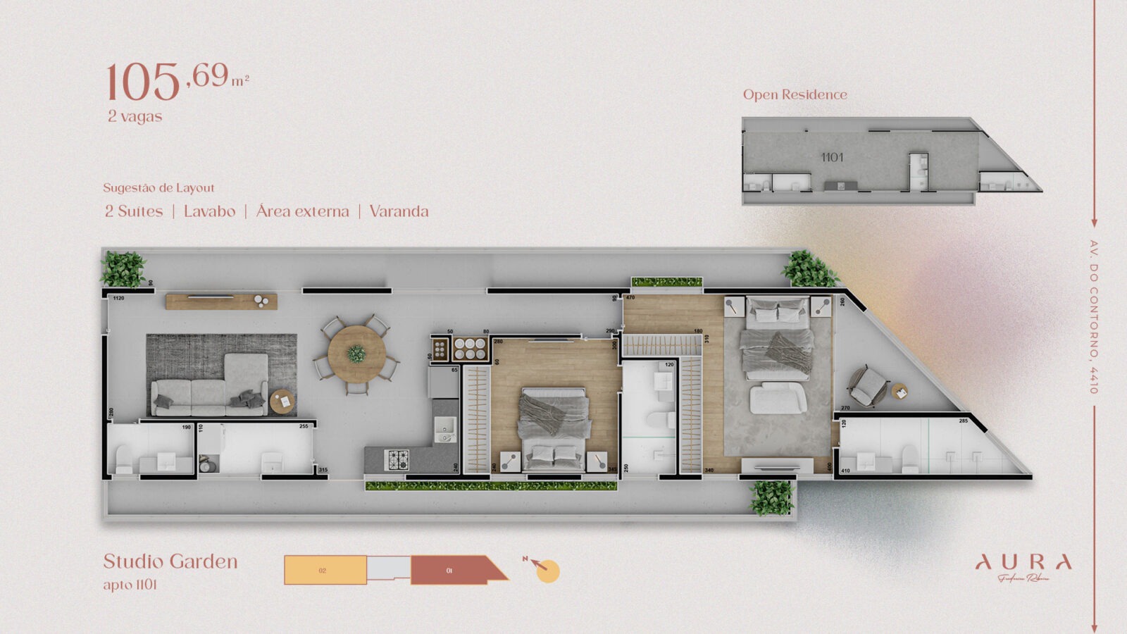 Aura Frederico Ribeiro - Studios Open Residences no Funcionários