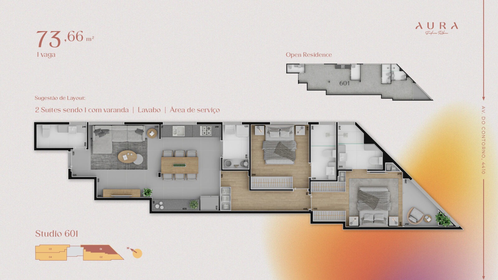 Aura Frederico Ribeiro - Studios Open Residences no Funcionários