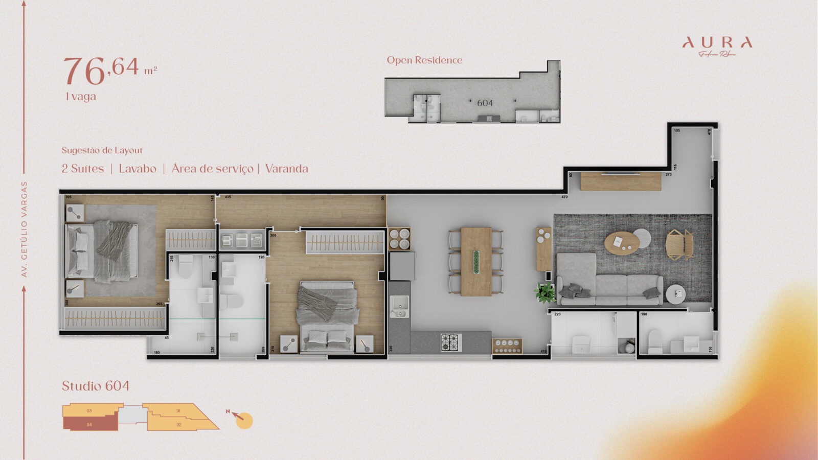 Aura Frederico Ribeiro - Studios Open Residences no Funcionários