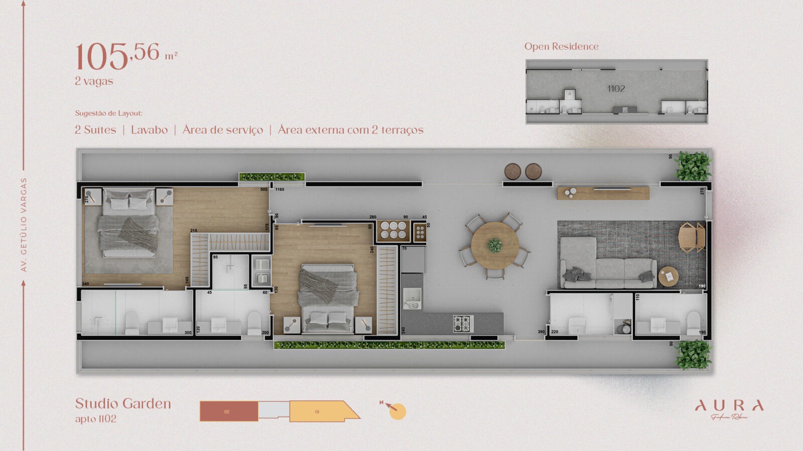 Aura Frederico Ribeiro - Studios Open Residences no Funcionários